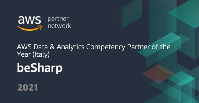 beSharp ottiene il premio AWS Data & Analytics Competency Partner of the Year