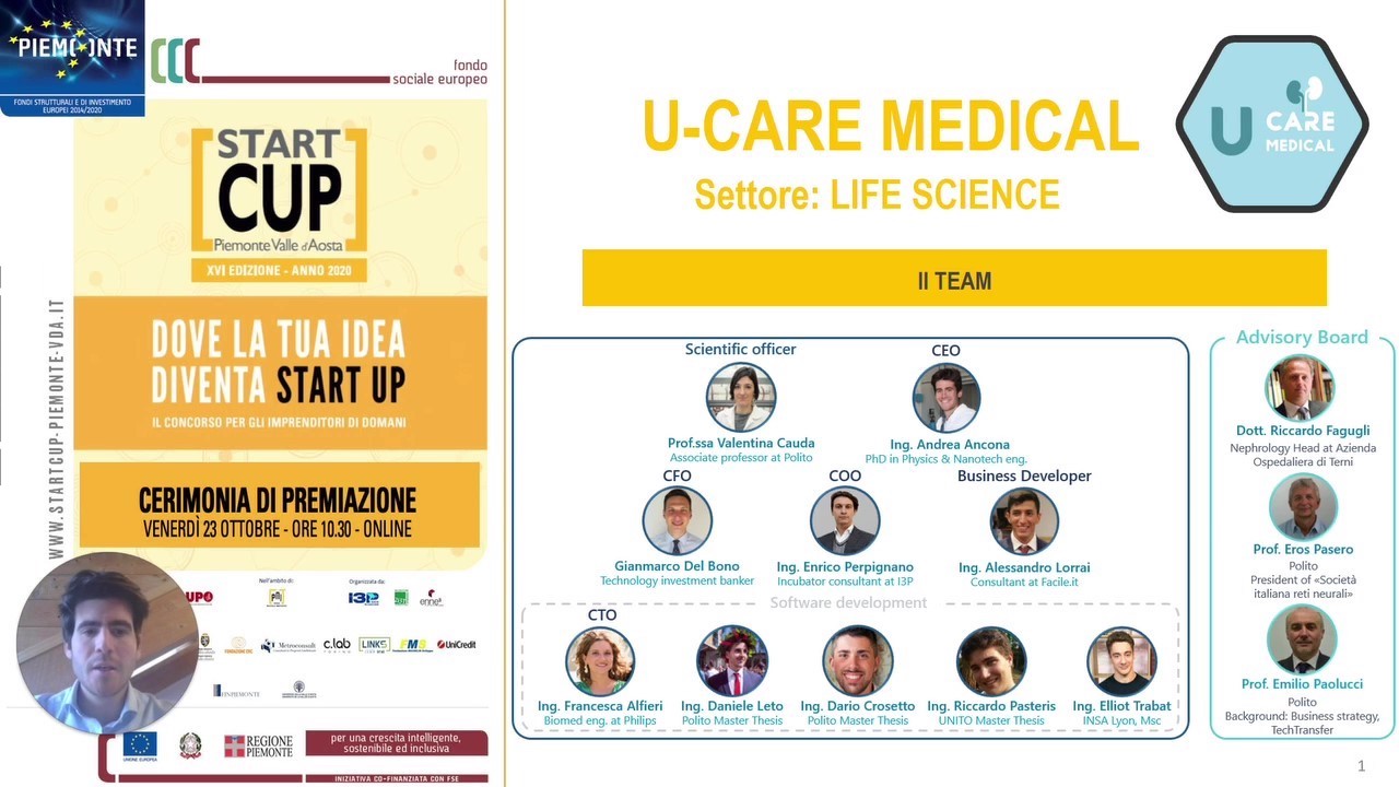 U-Care Medical vince Start Cup Piemonte Valle d’Aosta_startup